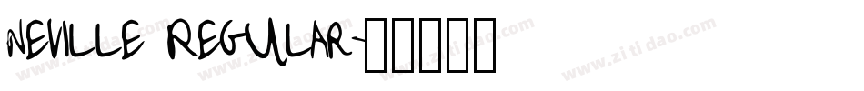 Neville Regular字体转换